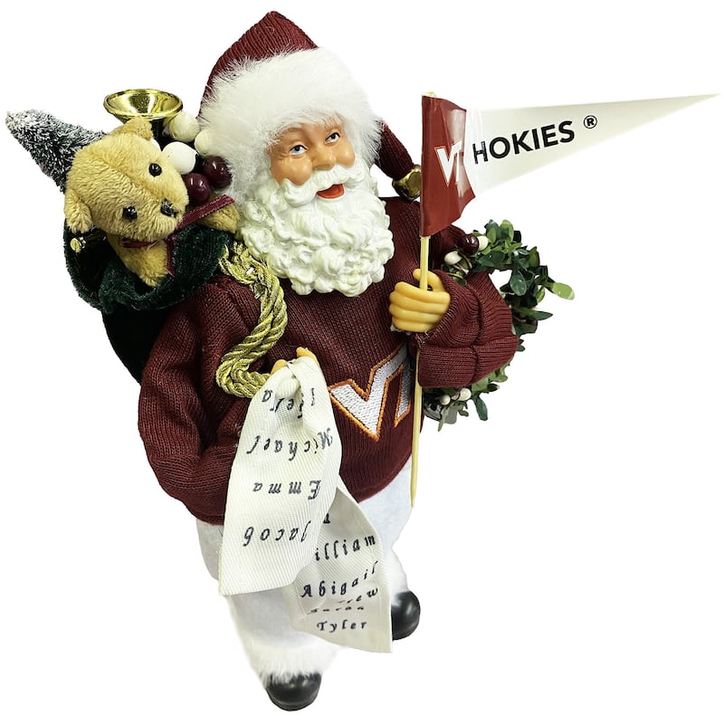 12" Virginia Tech Proud Santa