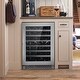 preview thumbnail 2 of 9, 48-Bottle Stainless Steel 24 in. Single Zone Compressor Wine Cooler - 24 in.