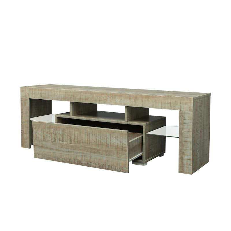 55-Inch Modern TV Stand with LED RGB Lights