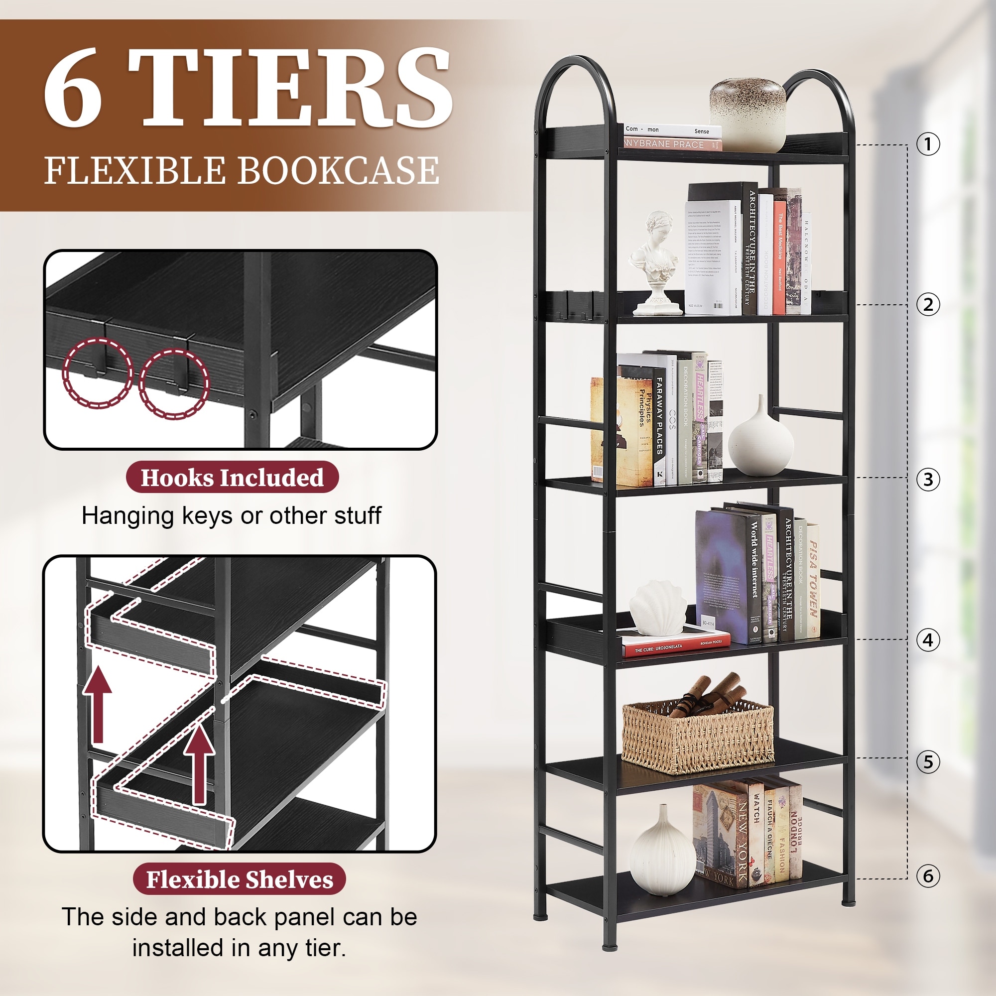 80 inch on sale tall bookshelf