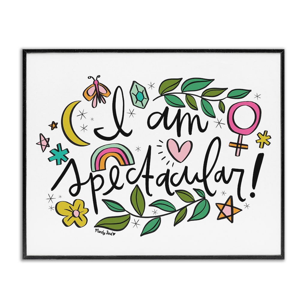 Stupell Motivational I Am Spectacular Framed Giclee Art Design By Mandy Ford Art + Illustration