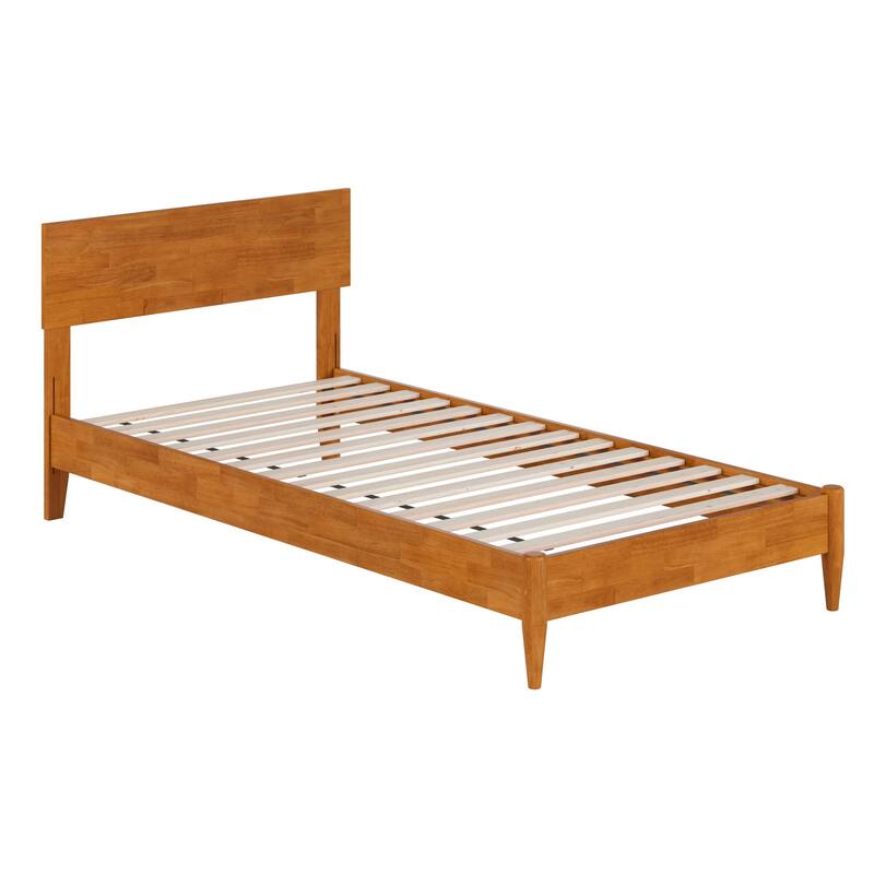 Aria Solid Wood Modern Low Profile Platform Bed