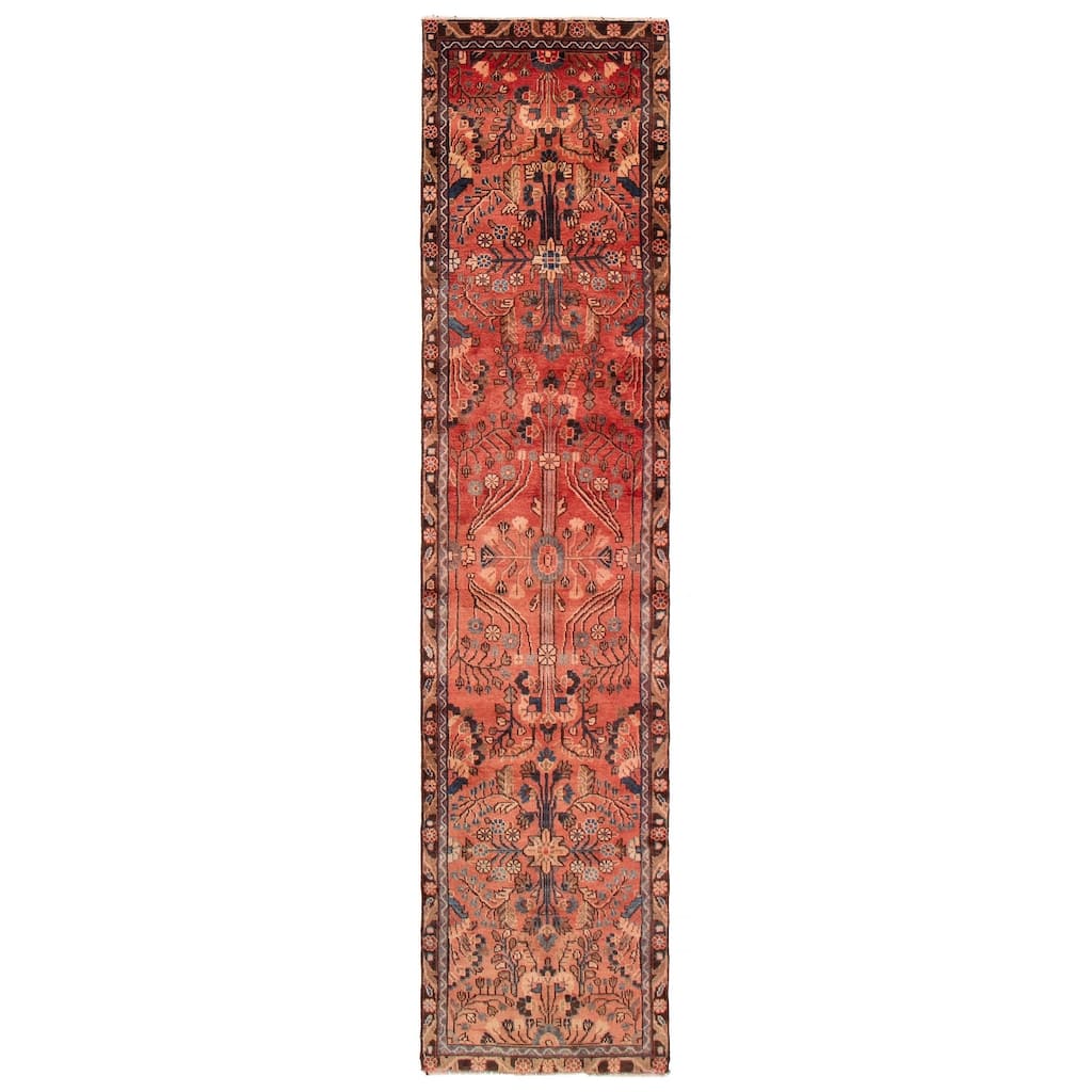 ECARPETGALLERY Hand-knotted Andelz Copper Wool Rug - 2'6 x 10'3