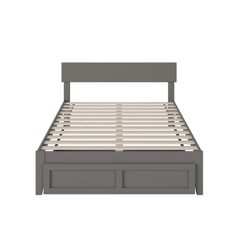 AFI Boston Platform Bed with Foot Drawer