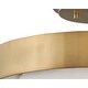 preview thumbnail 3 of 1, Hinkley Echelon Collection Three Light Chandelier, Heritage Brass w/ Faux Alabaster Glass