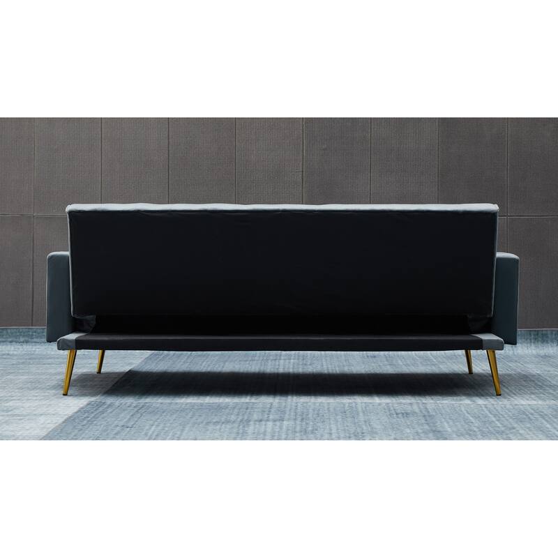 75'' Wide Tufted Velvet Convertible Sleeper sofa