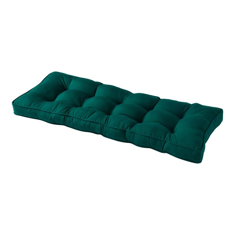 Sunbrella 51 x 18 in. Outdoor Bench Cushion - Canvas Forest