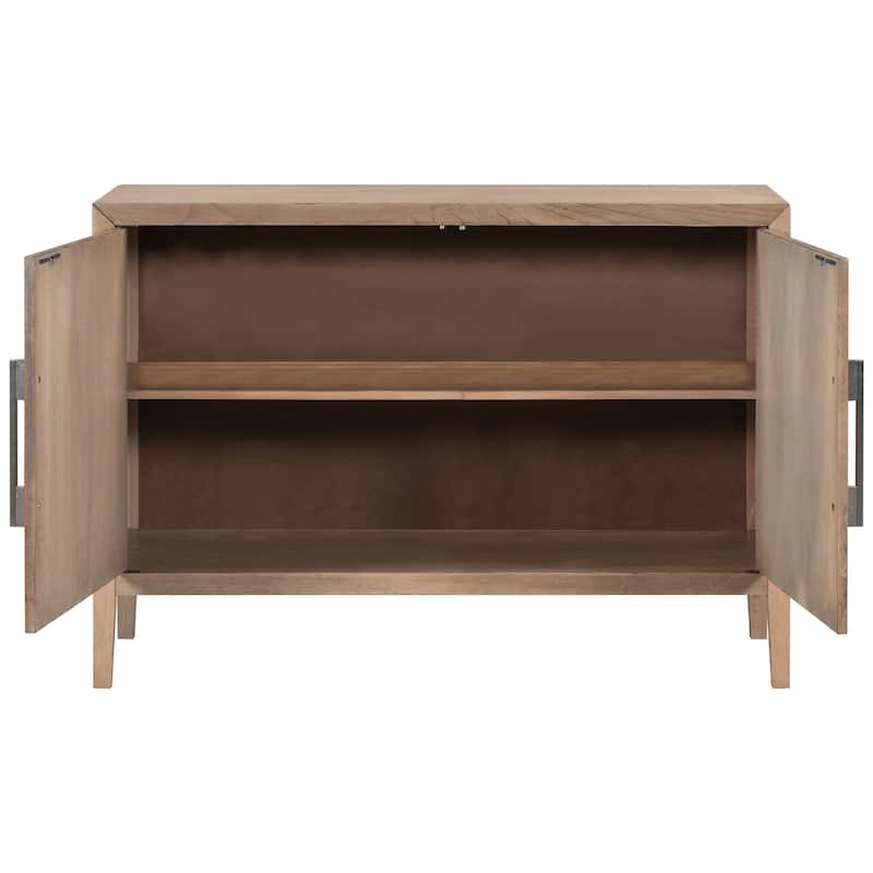 Mid-Century Modern Wooden Cabinet Storage Cabinet Sideboard - Bed Bath ...