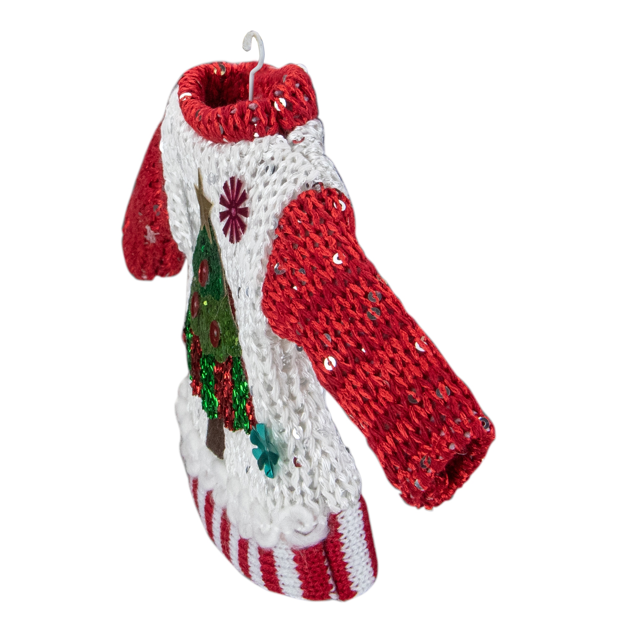 Northlight Seasonal 4.5 Christmas Tree Sweater on a Hanger Ornament