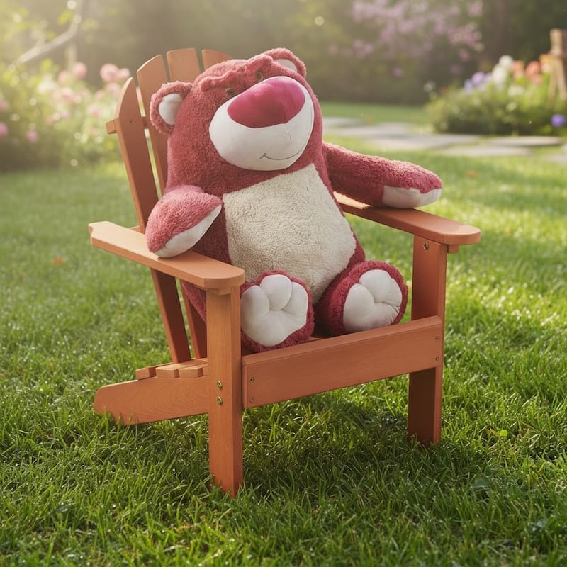 Anmytek Kids Foldable Adirondack Chair Solid Wood Outdoor Indoor Toddler Furniture