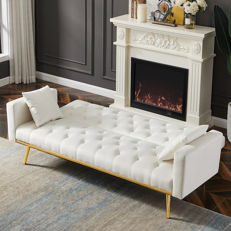 Convertible Folding Futon Sofa Bed , Sleeper Sofa Couch for Compact Living Space.