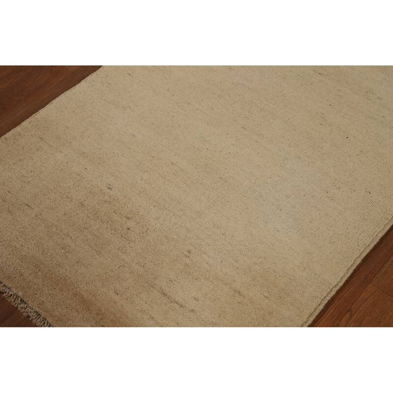 Gabbeh Modern Foyer Rug Oriental Handmade Wool Carpet - 2'9"x 4'0"