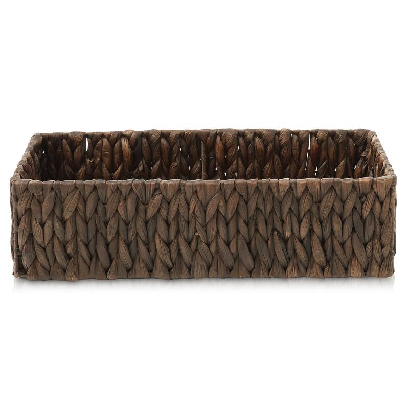 2 Bathroom Storage Baskets SeagrassHyacinth Toilet Paper Bin