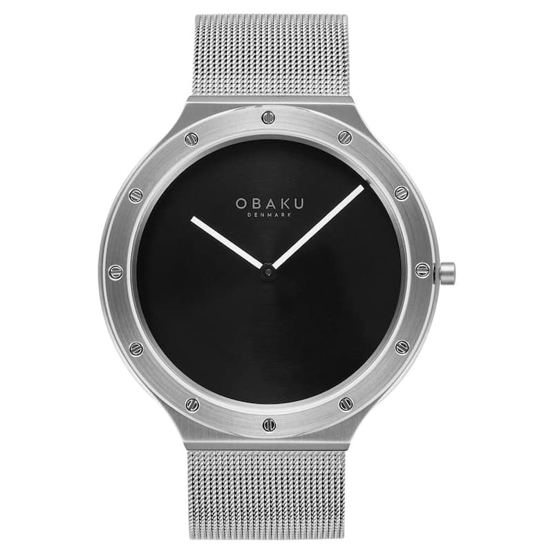 Obaku Men's Onyx Black Dial Watch - V285GXCBMC - 6 (36)