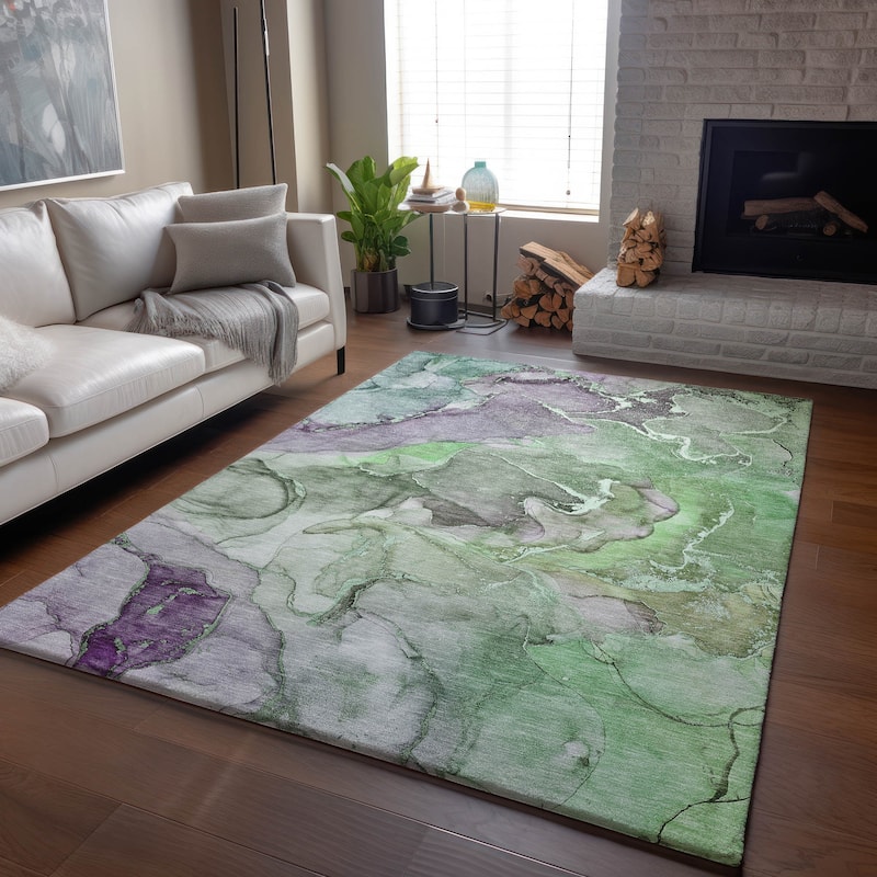 Premium Washable Super Soft Abstract Contemporary Mayfield Rug