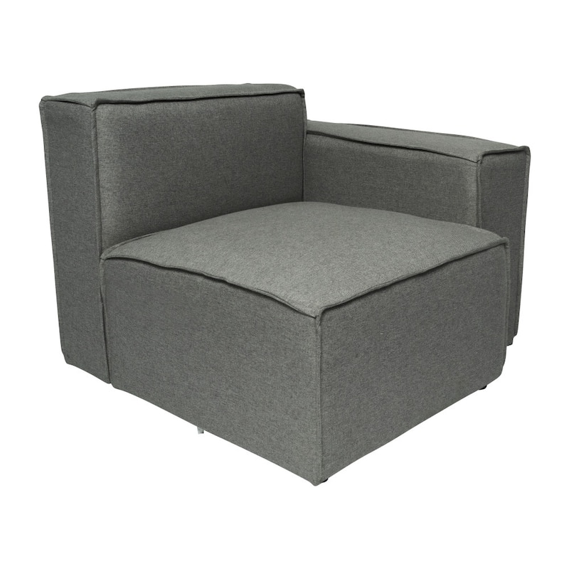 Contemporary Modular Sectional Sofa Right Side Chair with Armrest