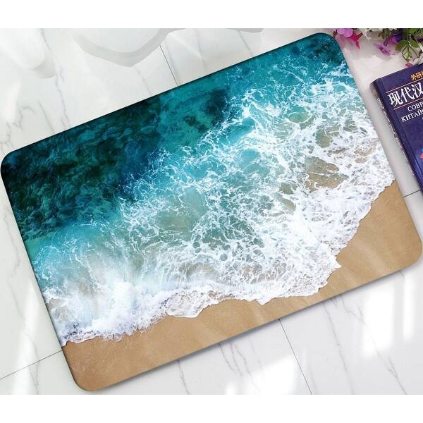 Shop Chezmax Rectangle Non Slip Doormat Coral Fleece Front Door