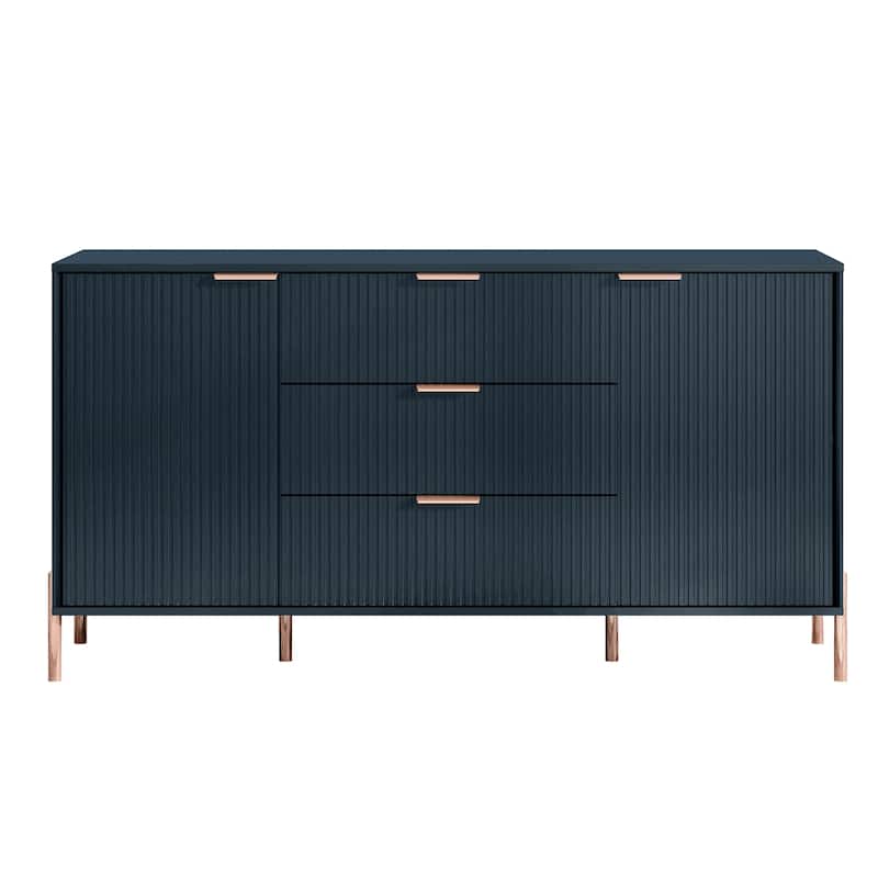 58" Premium Storage Cabinet Dresser - Versatile and Stylish