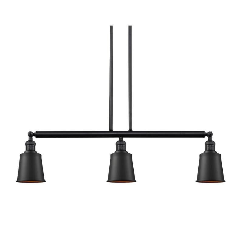 Innovations Lighting Addison 3 Light 38" Wide Linear Chandelier - Oil Rubbed Bronze / Oil Rubbed Bronze