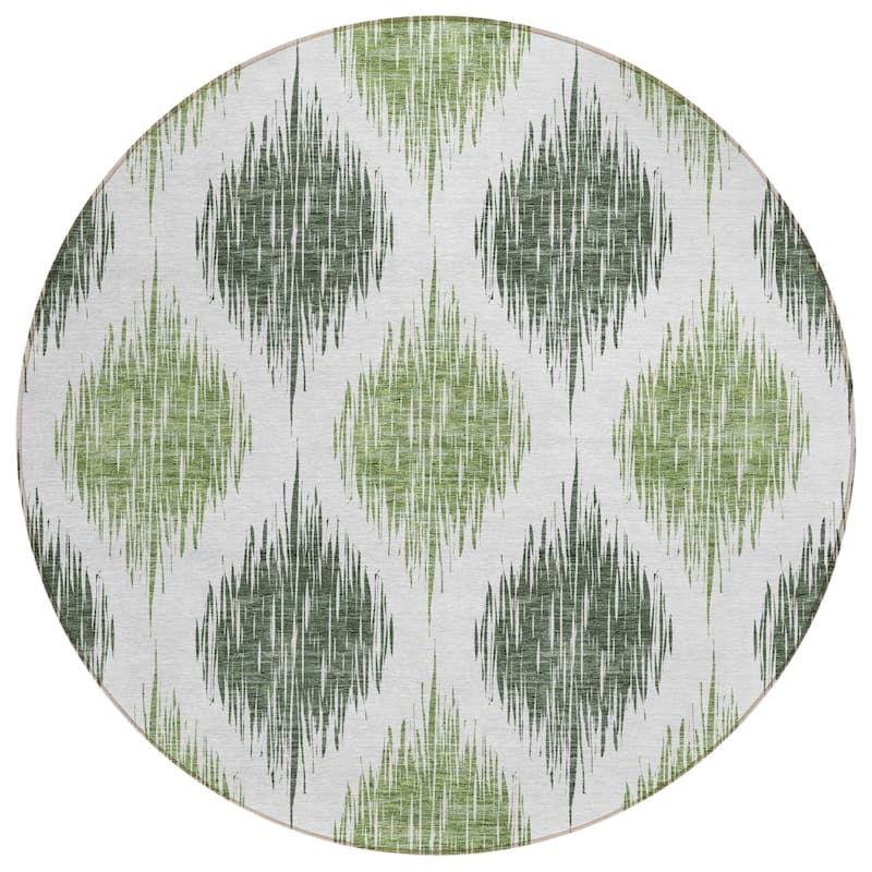 Machine Washable Indoor/ Outdoor Chantille Contemporary Geo Rug