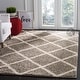 preview thumbnail 4 of 67, SAFAVIEH New York Shag Friedliese Trellis 1.2-inch Thick Rug 3' x 5' - Grey/Ivory - Rectangle