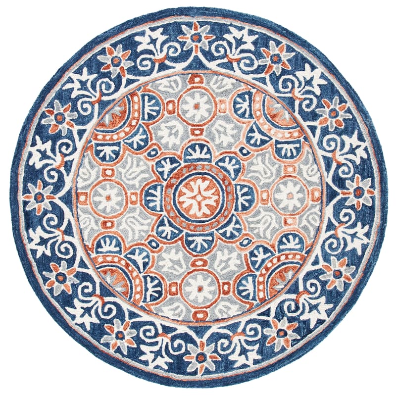 SAFAVIEH Handmade Micro-Loop Hafsah Modern Wool Rug