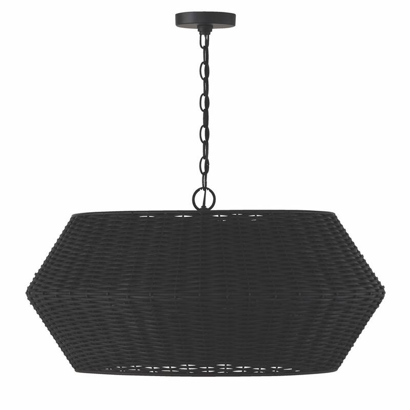 Boca 6-light Hanging Pendant - Matte Black