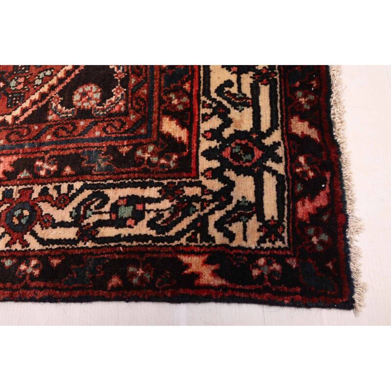 ECARPETGALLERY Hand-knotted Andelz Dark Red Wool Rug - 5'1 x 9'11