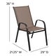 preview thumbnail 32 of 35, 5 Pack Outdoor Stack Chair with Flex Comfort Material - Patio Stack Chair