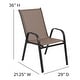 preview thumbnail 27 of 55, Outdoor Stacking Sling Patio Chairs (Set of 4)