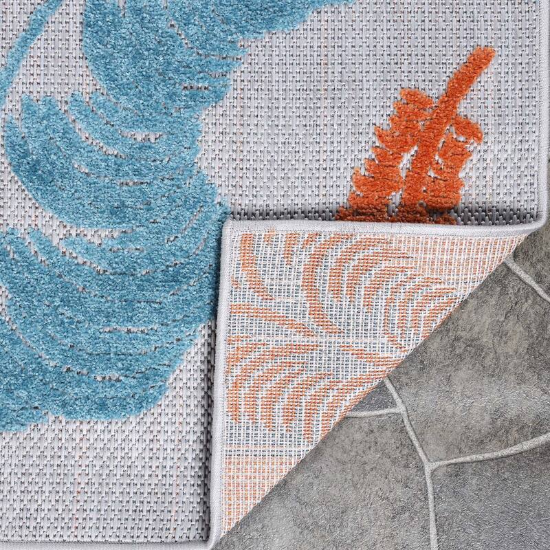 Superior Feather Modern Bohemian Indoor Outdoor Area Rug