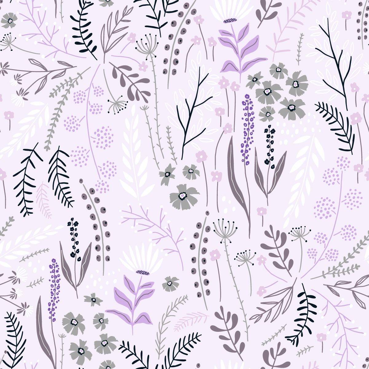 Lilac and Grey Wallpaper - Bed Bath & Beyond - 34986871