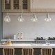 preview thumbnail 47 of 56, 4/5-Light Kitchen Island Pendant Light Fixture with Clear Glass Shades