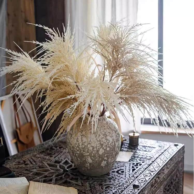 RusticReach Artificial Elegant Reed Grass Stem 39" Tall