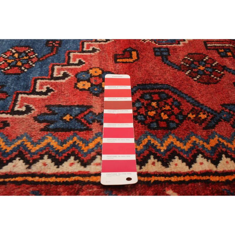 ECARPETGALLERY Hand-knotted Andelz Red Wool Rug - 4'2 x 10'4