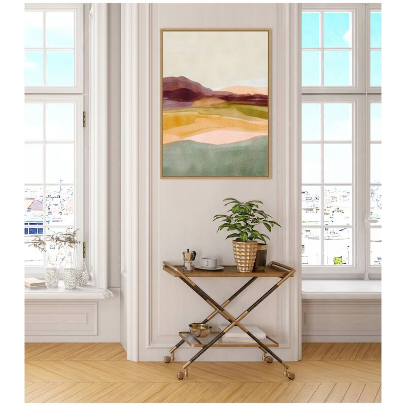 Kate and Laurel Sylvie Sunset Beauty Framed Canvas by Nikita Jariwala