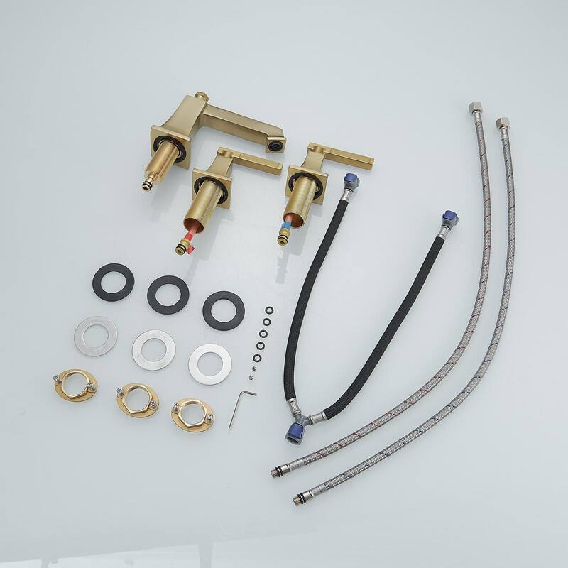 Double-handle Widespread Bathroom Faucet