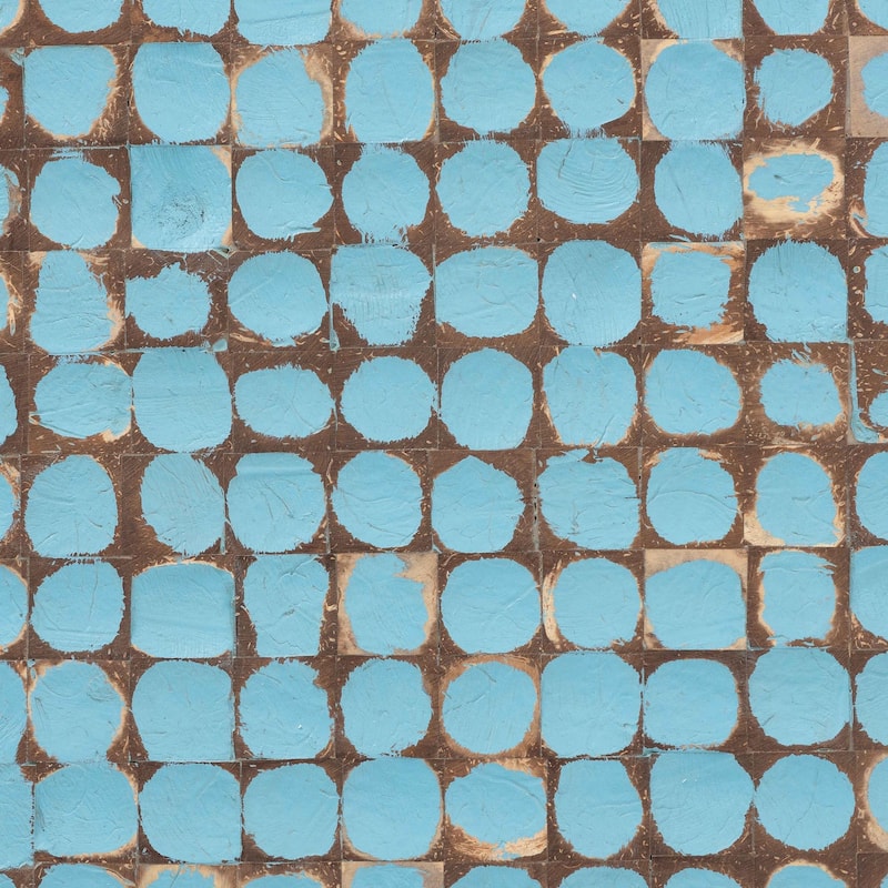 Janella Bohemian Coconut Shell and Acacia Wood End Table