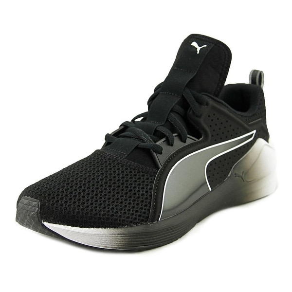 puma black lace shoes