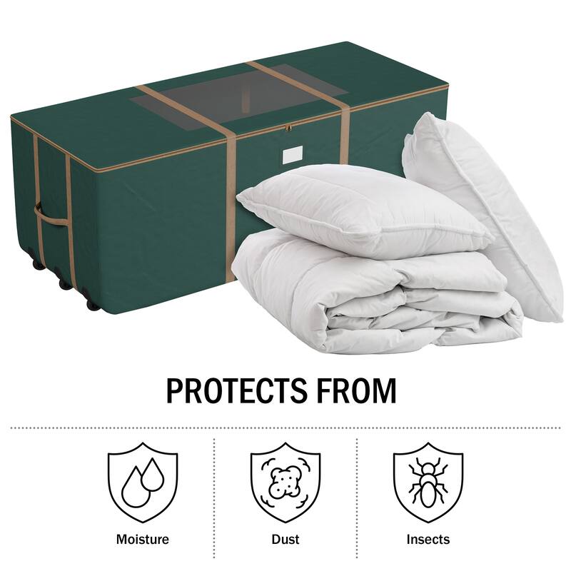 Rolling Christmas Tree Storage Bag - Heavy-Duty Storage Bags for 12FT Artificial Trees byHastings Home - 67" x 28" x 28"
