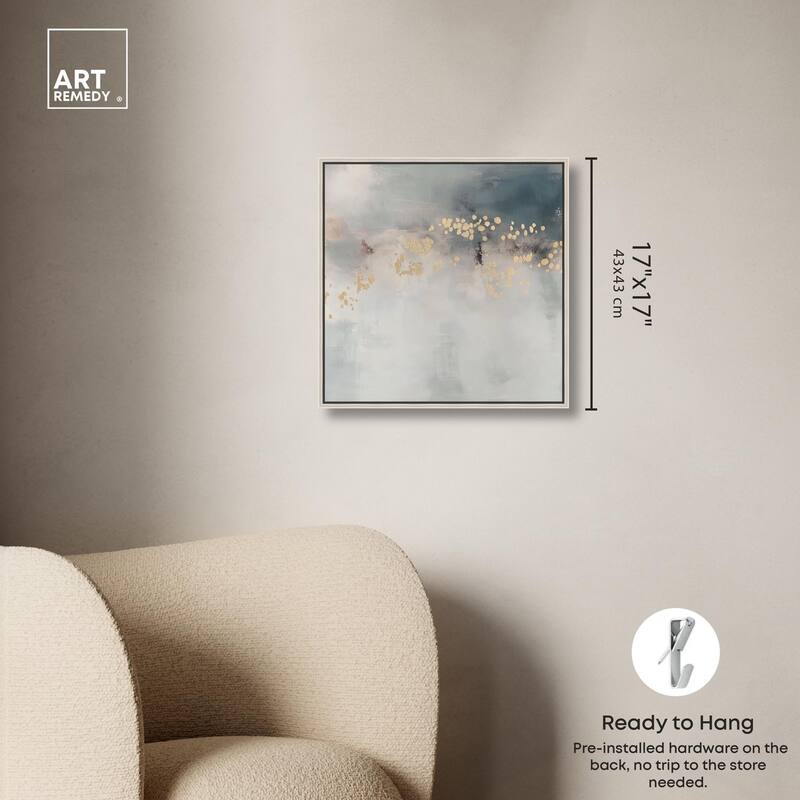 Golden Scatter Canvas by Art Remedy