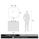 preview thumbnail 6 of 4, Golden Lighting Hines 2 Light 17-7/8" Wide Bathroom Vanity Light with