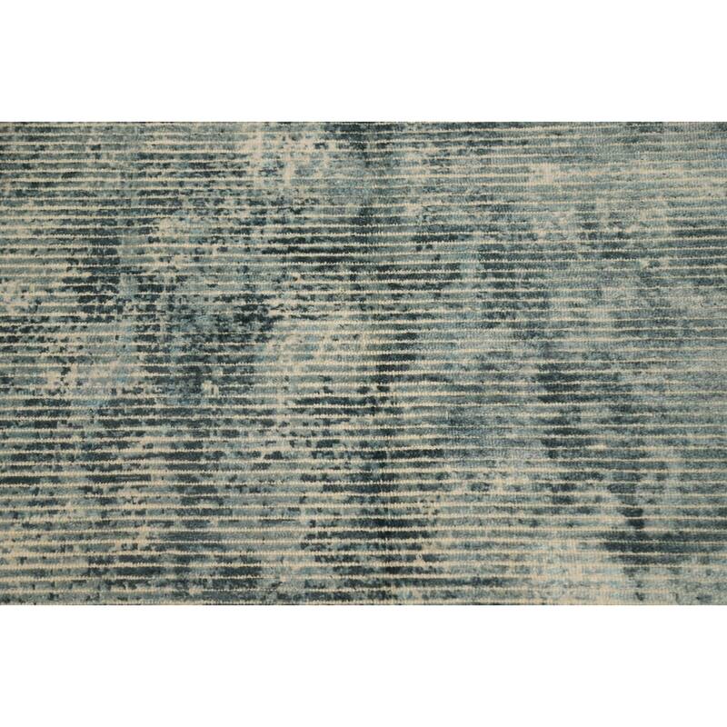 Hand Knotted Oriental Viscose Silk Carpet Modern Abstract Multi-Colored Abstract Area Rug - 7' 7'' X 5' 6''