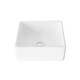 preview thumbnail 2 of 8, STYLISH Porcelain Square 15-inches Top Mounted Ceramic Vessel Bathroom Sink - 15" x 15" x 5.75"