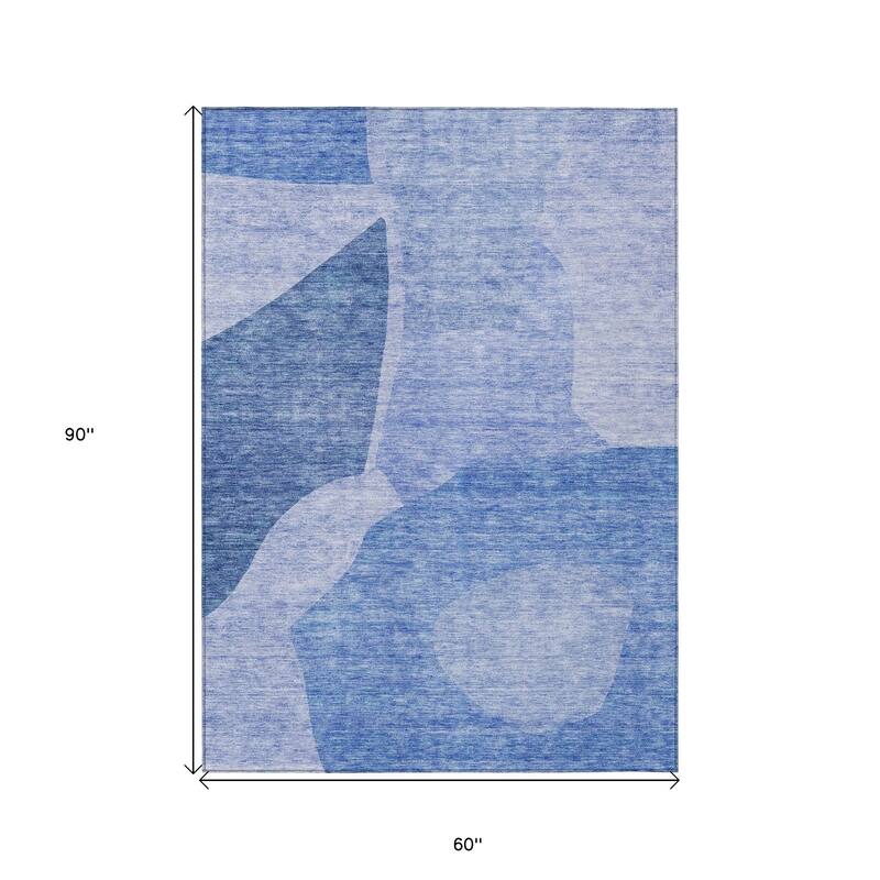 HomeRoots Abstract Transitional Rectangle Outdoor Rug