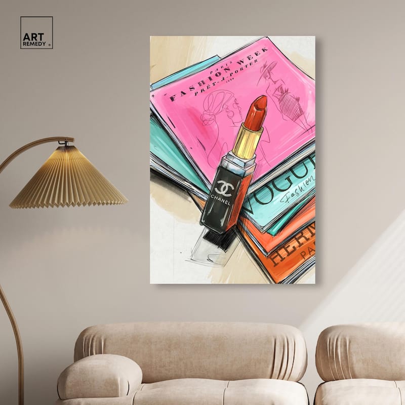 Fashion Sketches Canvas by Art Remedy, Gallery Wrapped