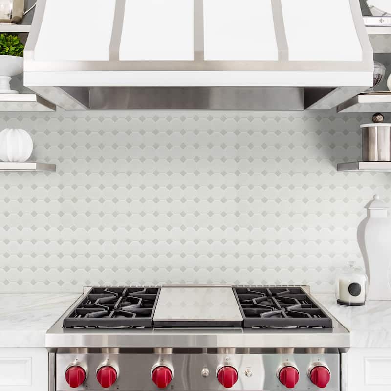 Ackland AKM-P-2X2OCM-CA 12" x 12" Porcelain Geometric Wall Mosaic Tile