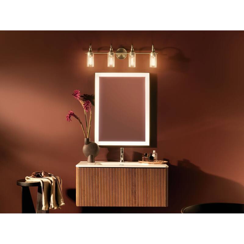Kichler 55212 Kavi 4 Light 32" Wide Vanity Light with Clear Glass