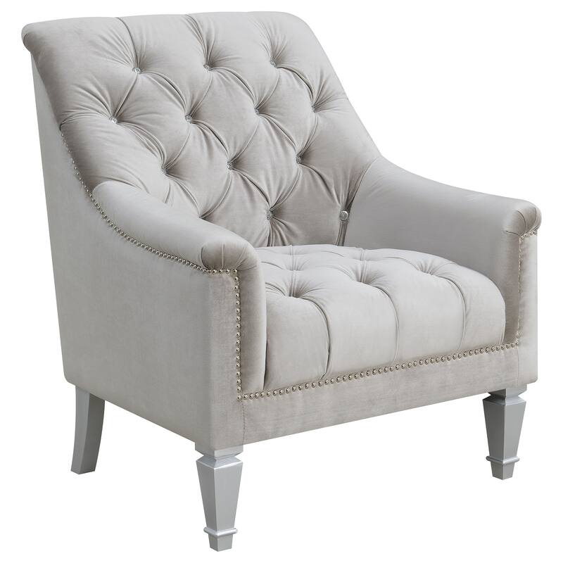 Avonlea Grey Upholstered Sloped Arm Sofa Set