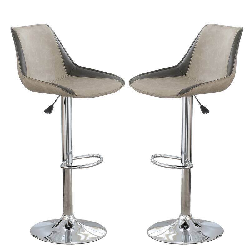 Poundex Airlift Barstool Set of 2